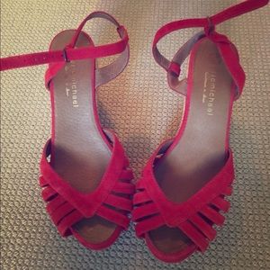 Red espadrilles